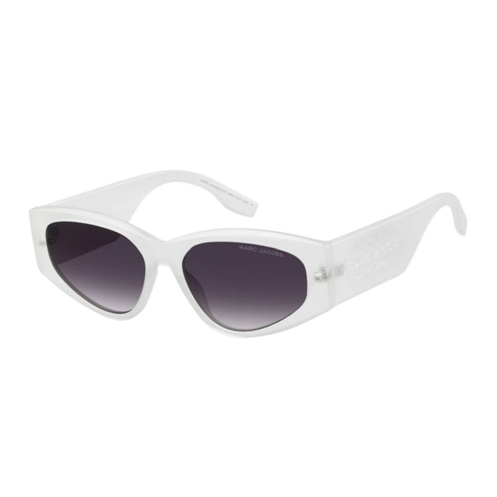 Marc Jacobs Sunglasses Cat Eye Full Rim, Matte Crystal Frame and Grey